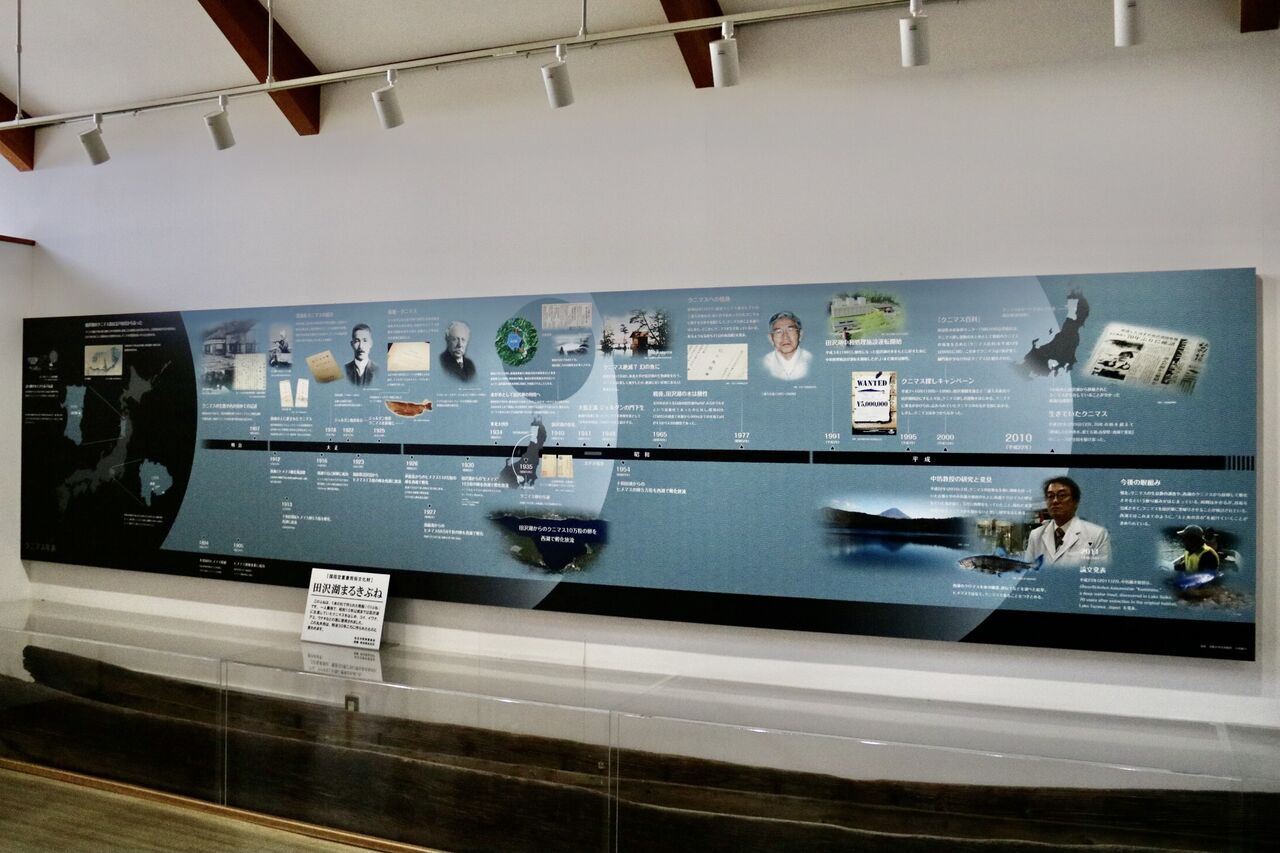 山梨県 西湖ネイチャーセンター クニマス展示館 主食は水族館です