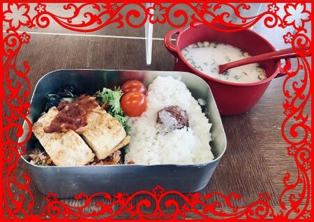 旨そ な 会社持参ドカベン弁当 梅は酸い酸い十三年