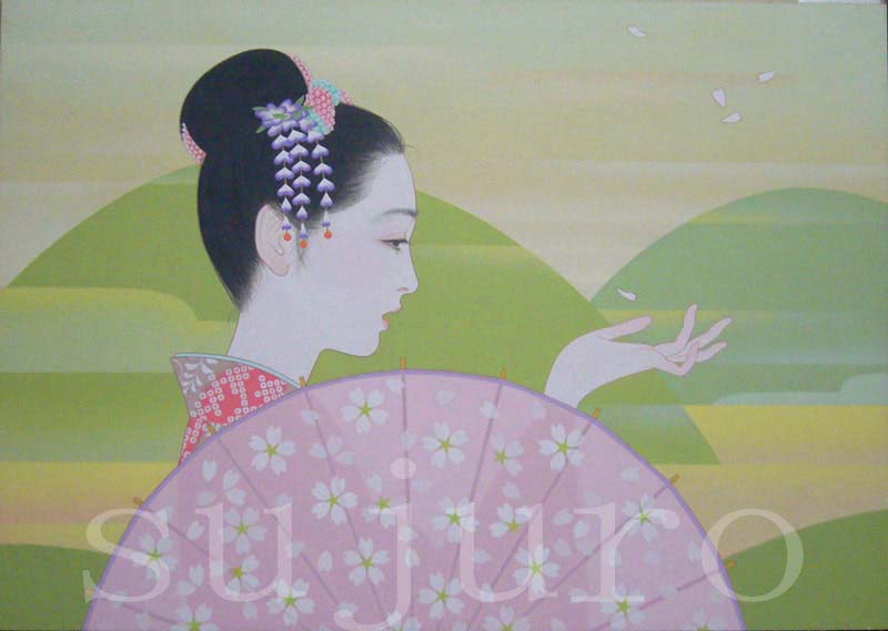 絵日傘 Parasol 寿十郎の美人画 絵日傘 Parasol 寿十郎の美人画