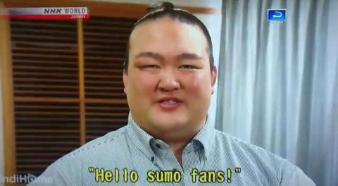 【※動画あり】「Hello！sumo fans！！」稀勢の里が英語で挨拶wwwwww