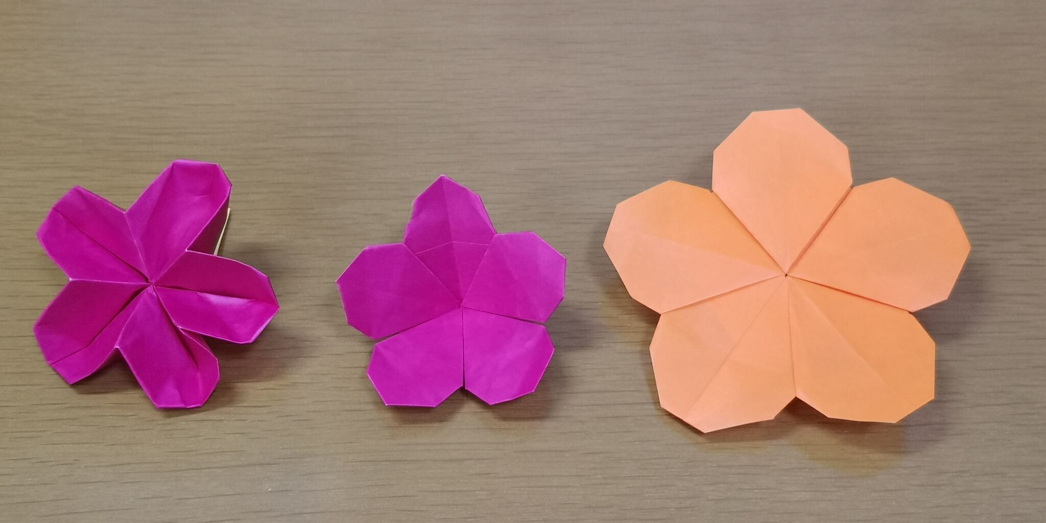 桜の花の創作過程 そうだ 折り紙しよう 桜の花の創作過程 そうだ 折り紙しよう