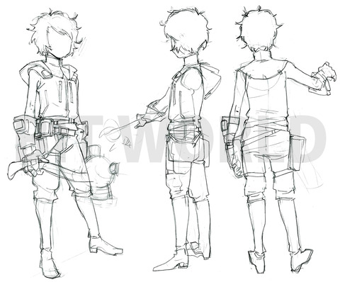 ゾース衣装線画