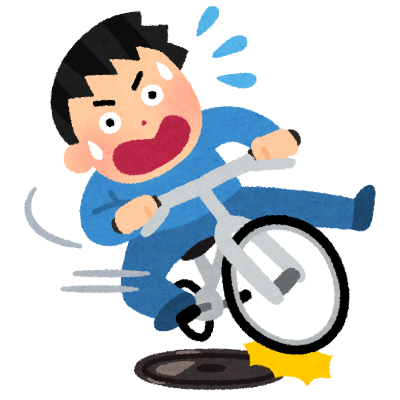 jiko_manhole_jitensya