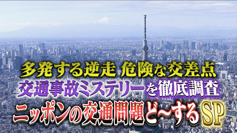 【TVタックル】交通事故ミステリーを徹底調査　 ニッポンの交通問題ど～するSP　