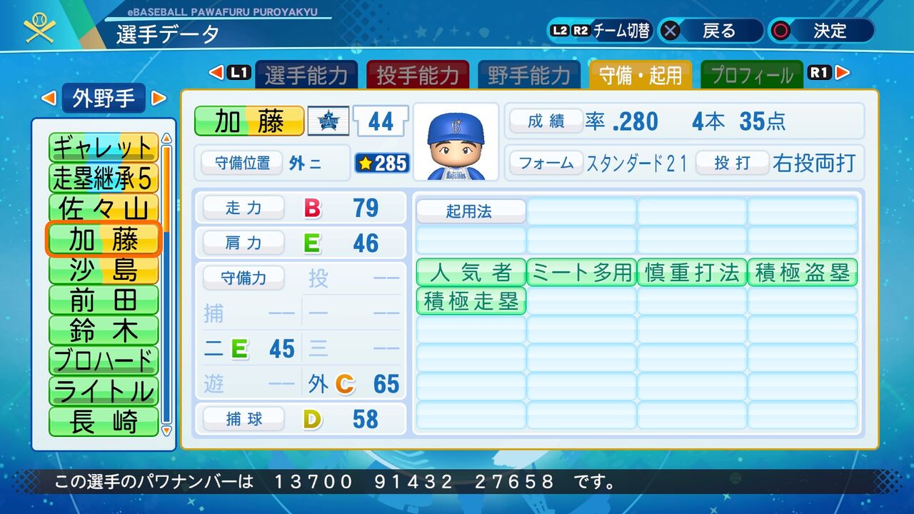 パワプロ サクセス作成選手 実在選手再現 加藤博一 横浜大洋ホエールズ スクストとパワプロと私 パワプロ サクセス作成選手 実在選手再現 加藤博一 横浜大洋ホエールズ スクストとパワプロと私