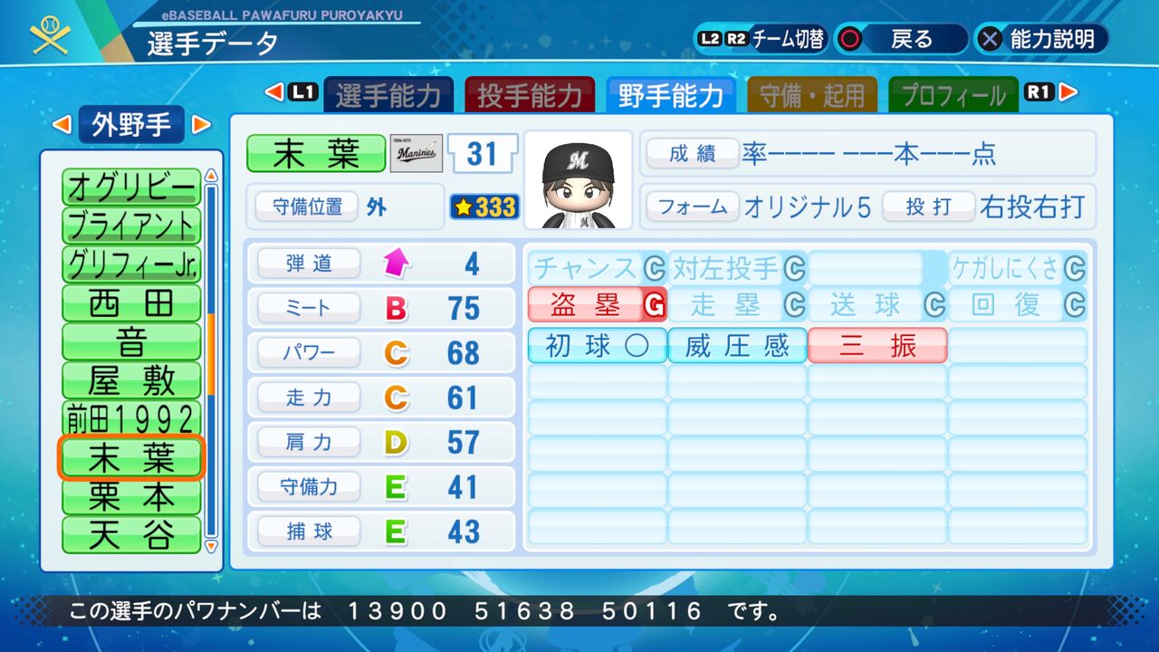 パワプロ サクセス作成選手 スクスト2 末葉あおい スクストとパワプロと私