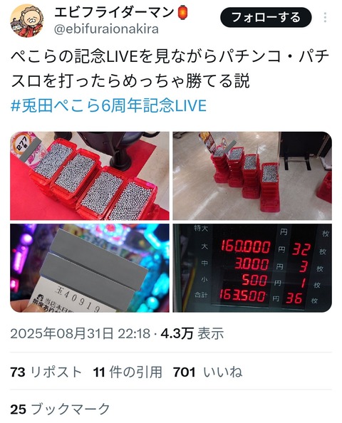 【画像】兎田ぺこらさん、ガチで幸運兎だったwwwwwwwwwwww