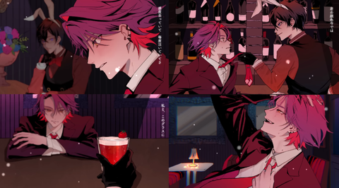 【にじさんじ】Bunny Girl / 渡会雲雀＆四季凪アキラ (Cover)　色気が凄い「赤と黒のコントラストと兎耳？」