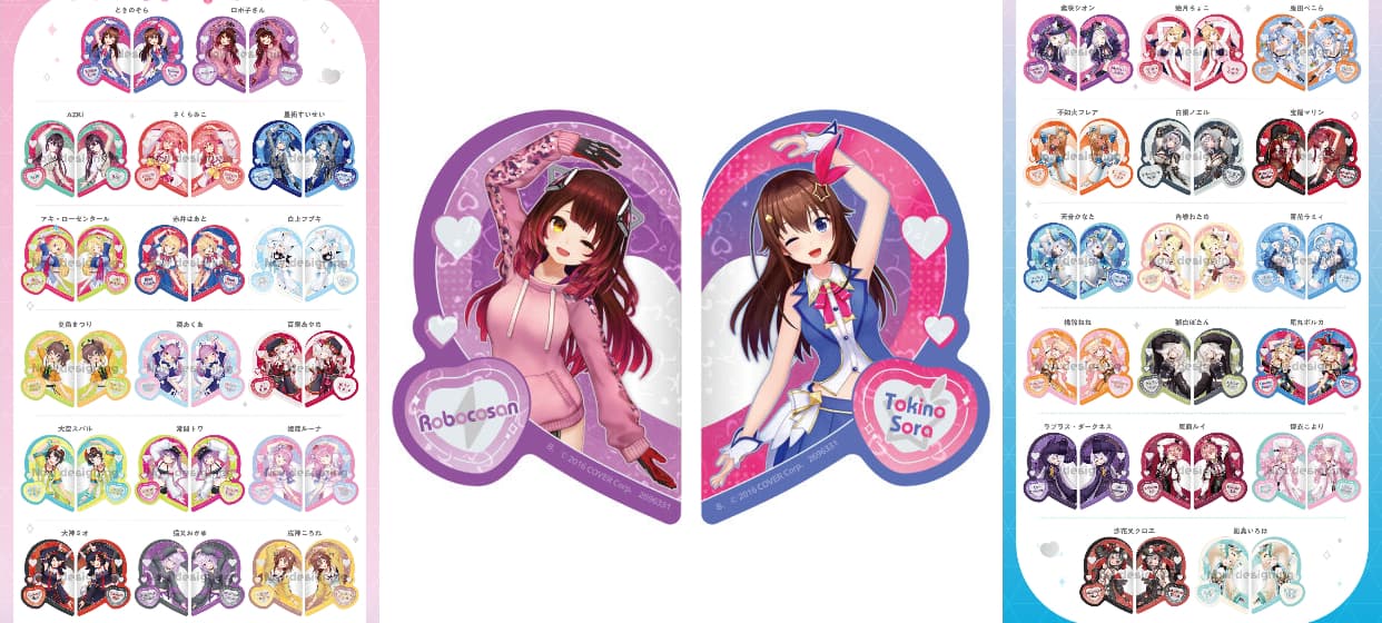ホロライブファン必見！新規撮りおろしデザインの「キラステッカーセット」が登場！2024年7月発送予定