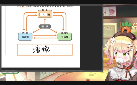 ホロライブ美少女「三権分立って何？」（よくできた皮肉だな）
