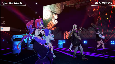 【ホロライブ】FG3Dライブ：MAKE IT, BREAK IT【響咲リオナ 虎金妃笑虎 水宮枢 輪堂千速 綺々羅々ヴィヴィ】かっけーリオナ、素顔が可愛いニコ