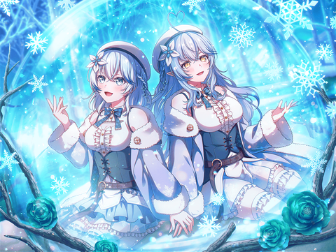 （画像）　バンドリの倉田ましろ、ホロライブの雪花ラミィとコラボする