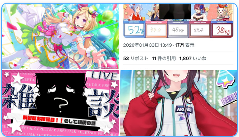 TOP4位のサムネイル