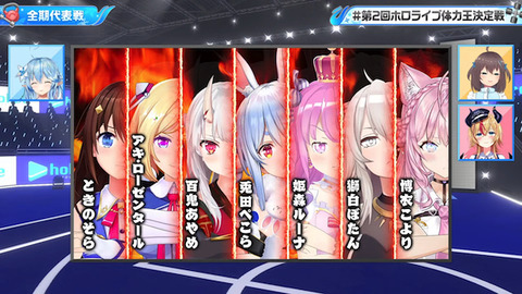 【ホロライブ】雪花ラミィ：大盛況！第2回ホロライブ体力王決定戦と兎田ぺこらのサプライズ「ボロボロの疲れ具合が可愛い」