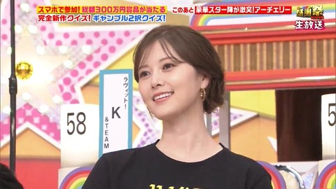 白石麻衣、シワシワの服でおっぱいを強調ｗｗｗ