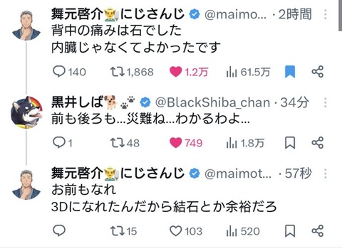 【にじさんじ】世界が変わる新しい石の世界：舞元啓介が語る尿管結石2025「石の配布が多いにじさんじ」