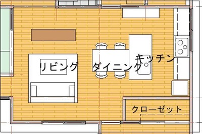 改修プラン2(キッチンⅡ図)