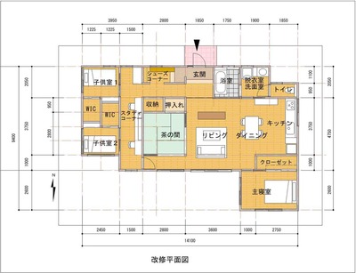 改修プラン2(改修平面図)