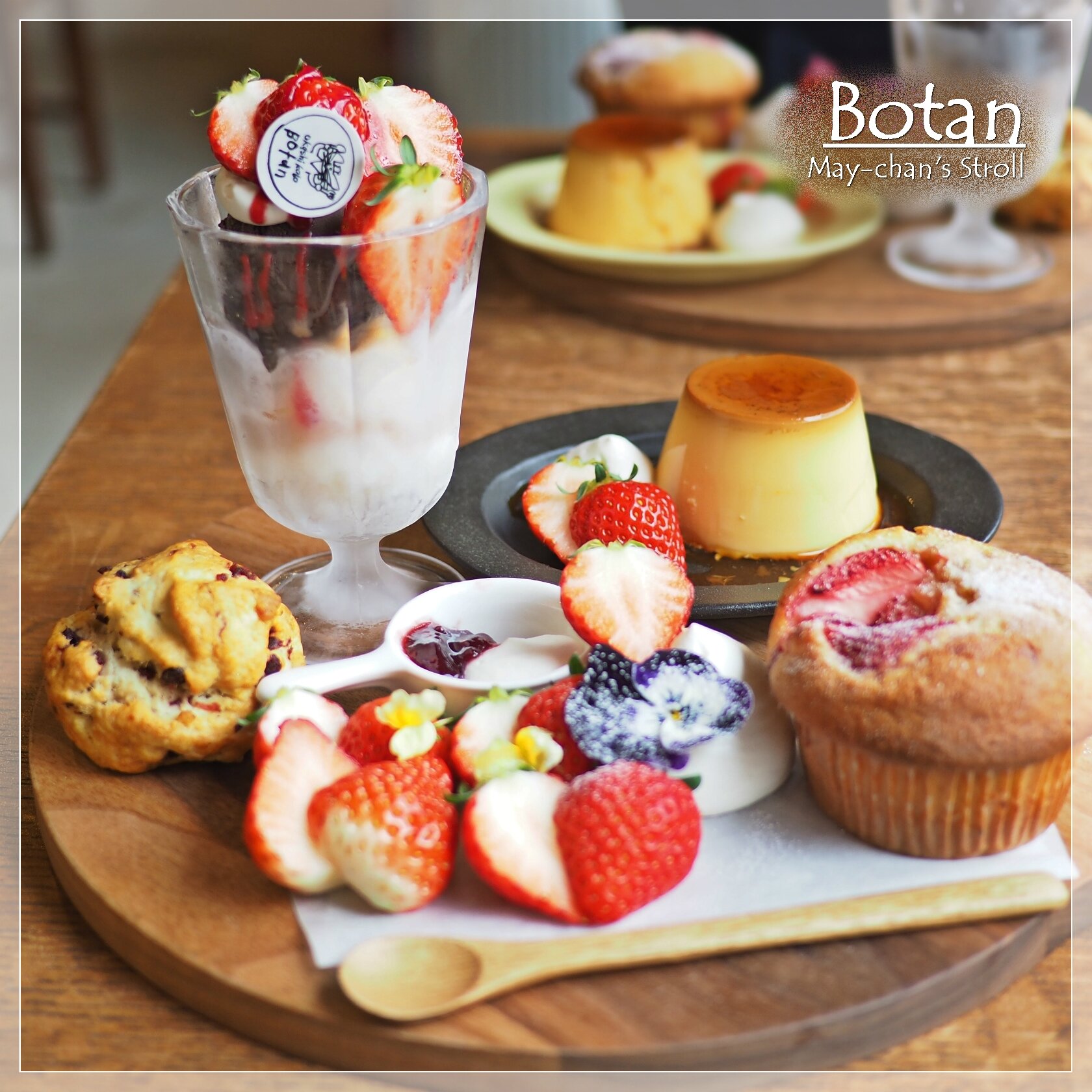 おかし工房botan 苺プレート めいちゃんのお散歩3 ちょっとそこまで