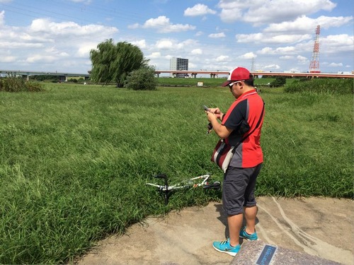 鹿浜橋近くにて