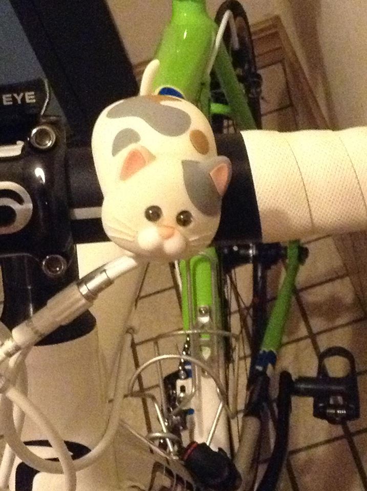 自転車ライト猫型ライオン方