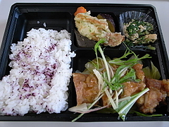 060124鶏の唐揚げ甘酢あん掛け野菜添え