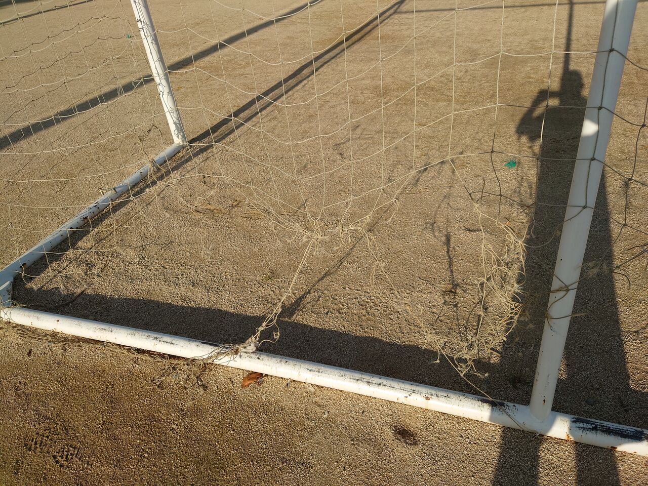 ゴールネット新調 角野サッカースクール