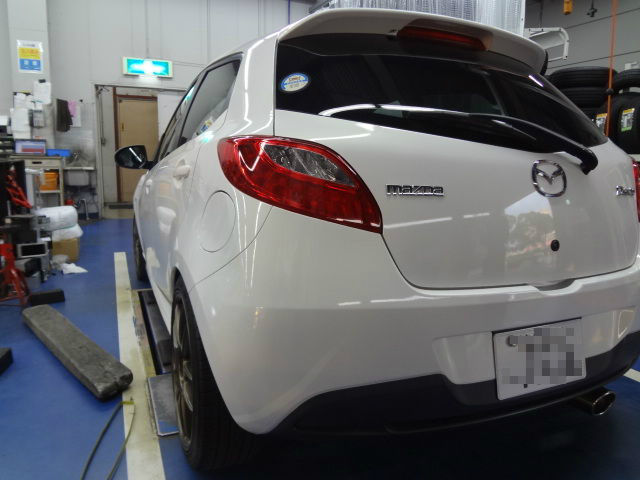 ナイトスポーツ 取付レポート deデミオ車高調 スーパーオートバックス岐阜 スポーツコーナーブログ ナイトスポーツ 取付レポート deデミオ車高調 スーパーオートバックス岐阜 スポーツコーナーブログ