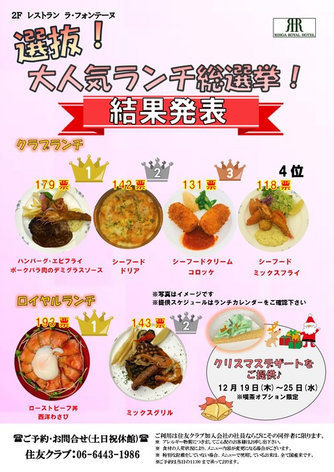 2024.12ランチ総選挙結果