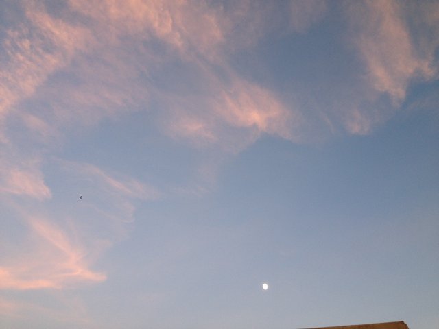 久し振りに出会った 撮りたい空 は 薄ピンク色 すみよのひとりごと