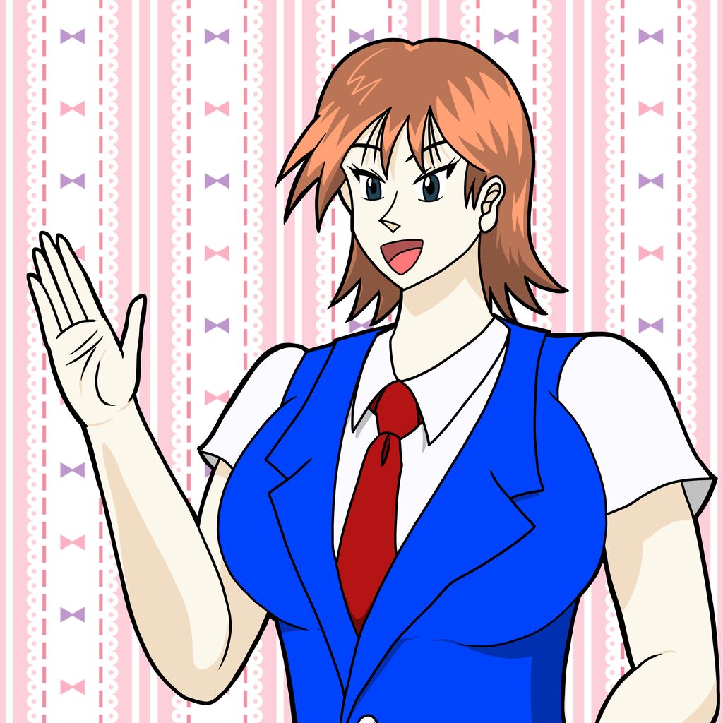 イラスト 仕事をする看板娘 夏色アサシンの創作活動記録