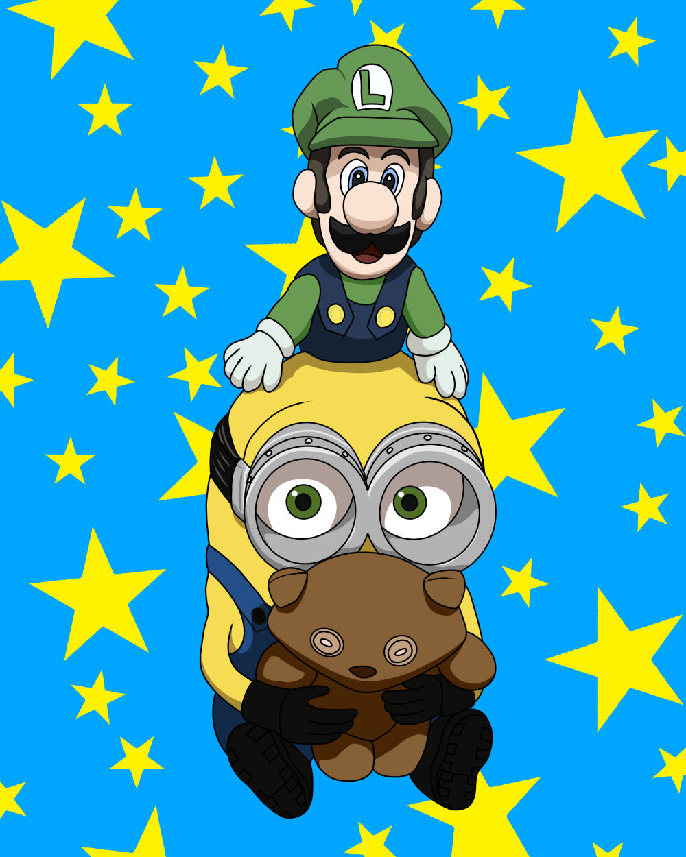 イラスト ルイージとミニオン 夏色アサシンの創作活動記録