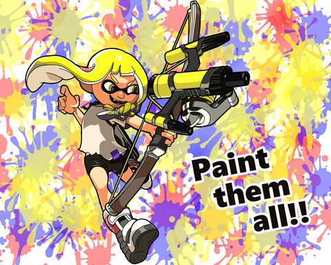 模写イラスト インクリング スプラトゥーン３ 夏色アサシンの創作活動記録