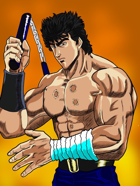 模写イラスト ケンシロウ 北斗の拳 夏色アサシンのマンガ制作記録