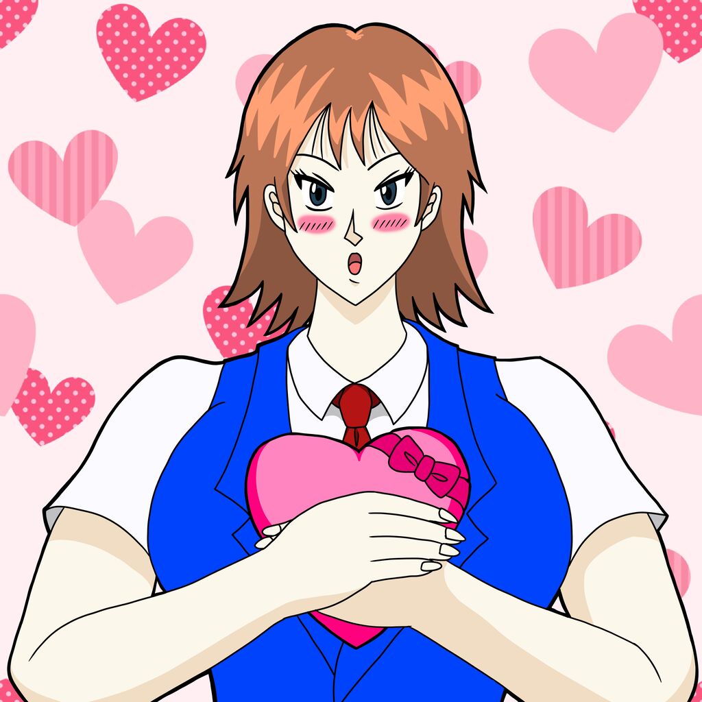 イラスト バレンタインチョコを渡しに来てくれた看板娘 夏色アサシンのマンガ制作記録 イラスト バレンタインチョコを渡しに来てくれた看板娘 夏色アサシンのマンガ制作記録