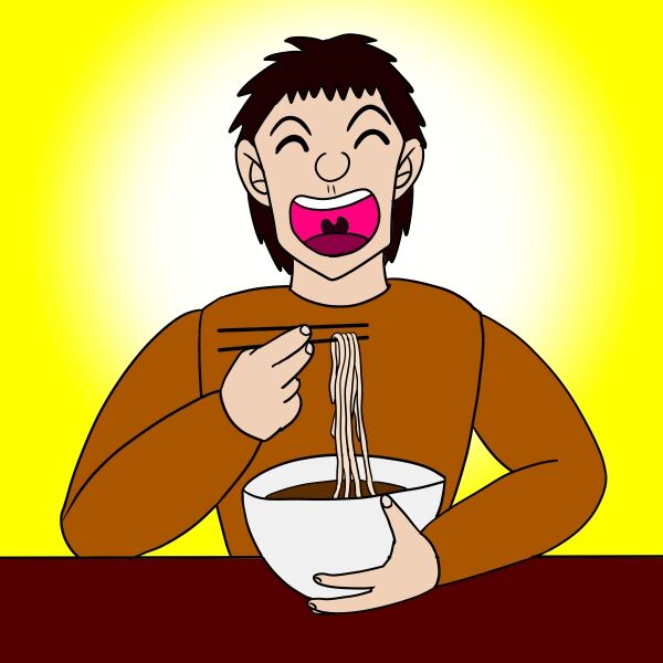 イラスト 食事をする人 夏色アサシンのマンガ制作記録 イラスト 食事をする人 夏色アサシンのマンガ制作記録