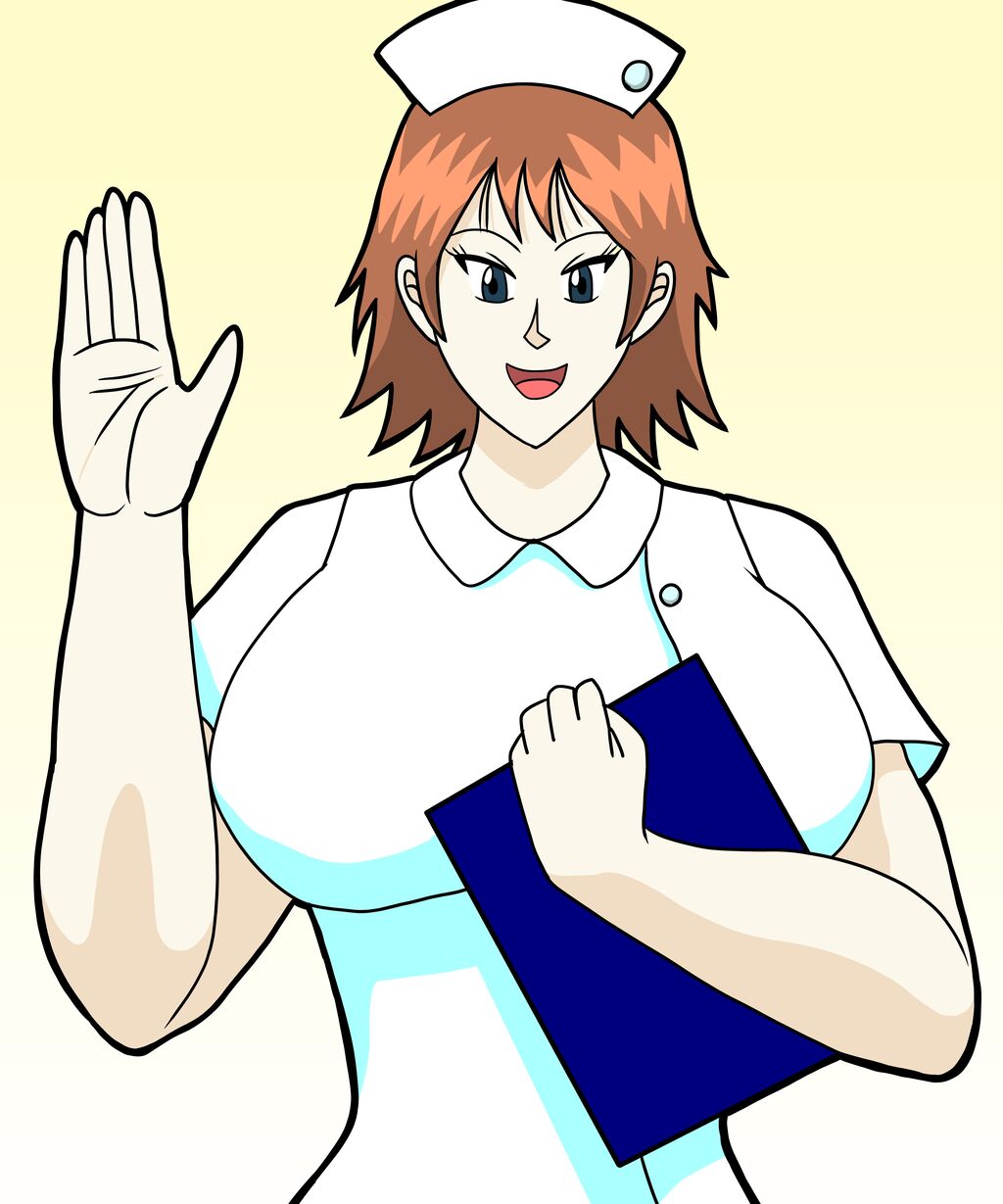 イラスト ナース服を着た看板娘 夏色アサシンのマンガ制作記録 イラスト ナース服を着た看板娘 夏色アサシンのマンガ制作記録