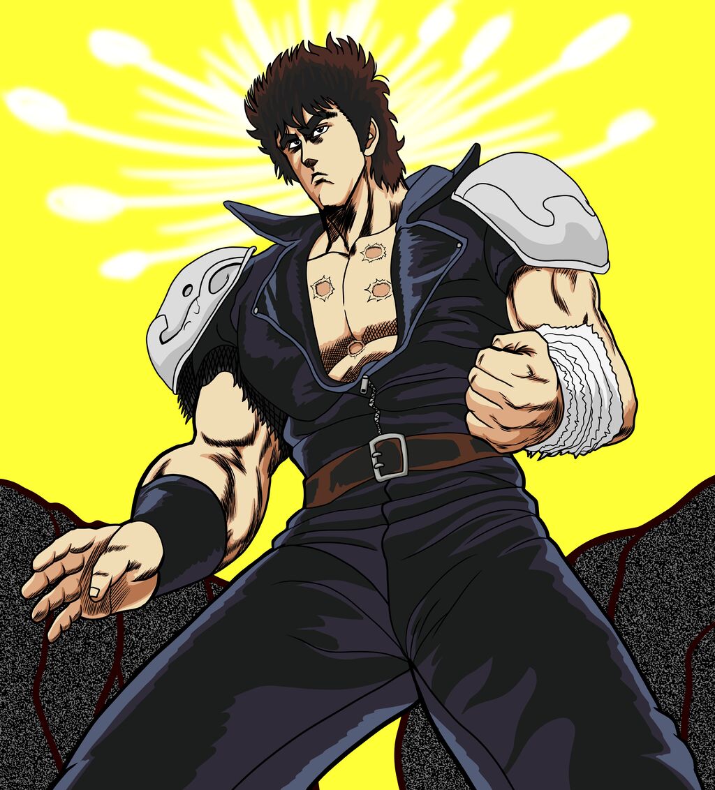 模写イラスト ケンシロウ 北斗の拳 夏色アサシンのマンガ制作記録 模写イラスト ケンシロウ 北斗の拳 夏色アサシンのマンガ制作記録