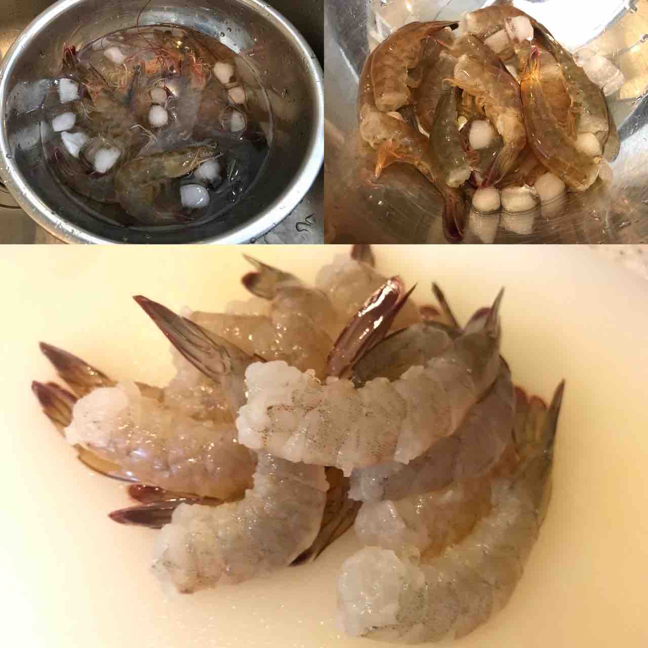 市場で買った海老でガーリックシュリンプ 駐妻 中国青島 生活記録