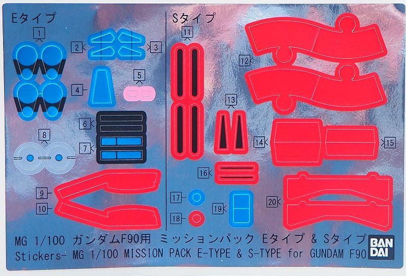 MG ガンダムF90・ミッションパックEタイプ&Sタイプ MG ガンダムF90用ミッションパック Eタイプ＆Sタイプ レビュー