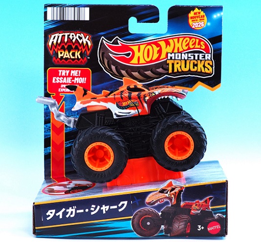 マテル ホットウィール モンスタートラック アタックパック タイガー