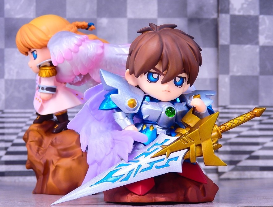 SDガンダム 騎士ヒイロ 天使リリーナ フィギュア 新SDガンダム外伝 鎧闘神戦記 騎士ヒイロ＆天使リリーナ姫 | SD