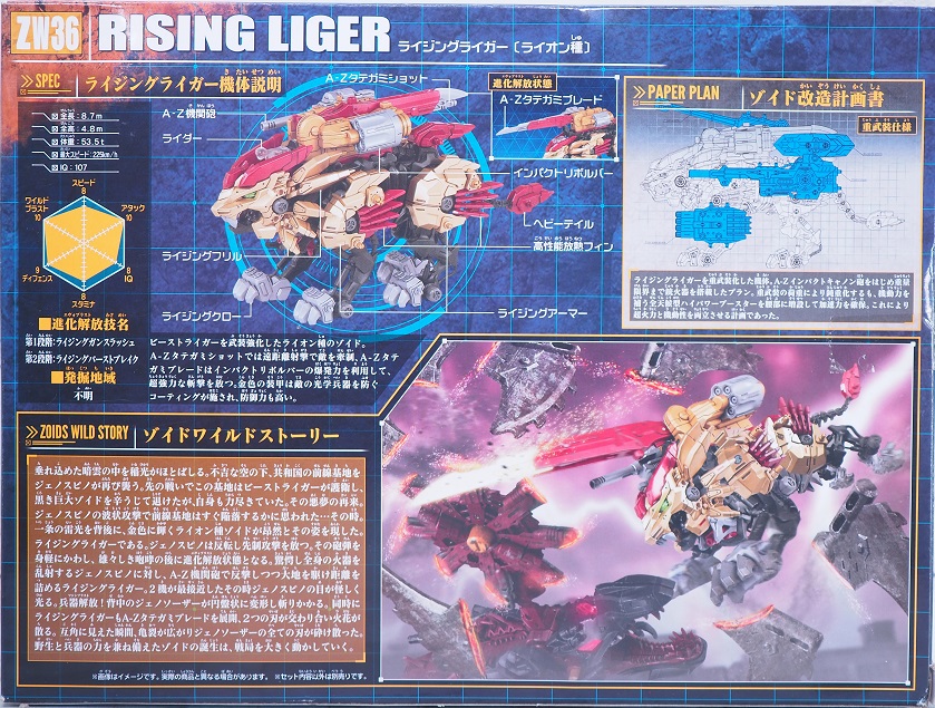 ゾイドワイルド ライジングライガー ライオン種 レビュー ゾイドワイルド ライジングライガー ライオン種 レビュー