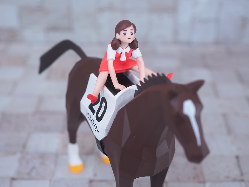 おもちゃの巣 玩具レビュー お馬のフチ子と日本ダービー トウカイテイオー レビュー