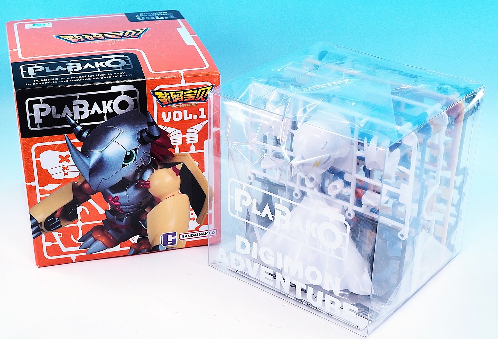 バンダイ　海外限定　デジモン　プラモデル　Plabako 3点セット PLABAKO デジモンアドベンチャーVol.1 オメガモン レビュー