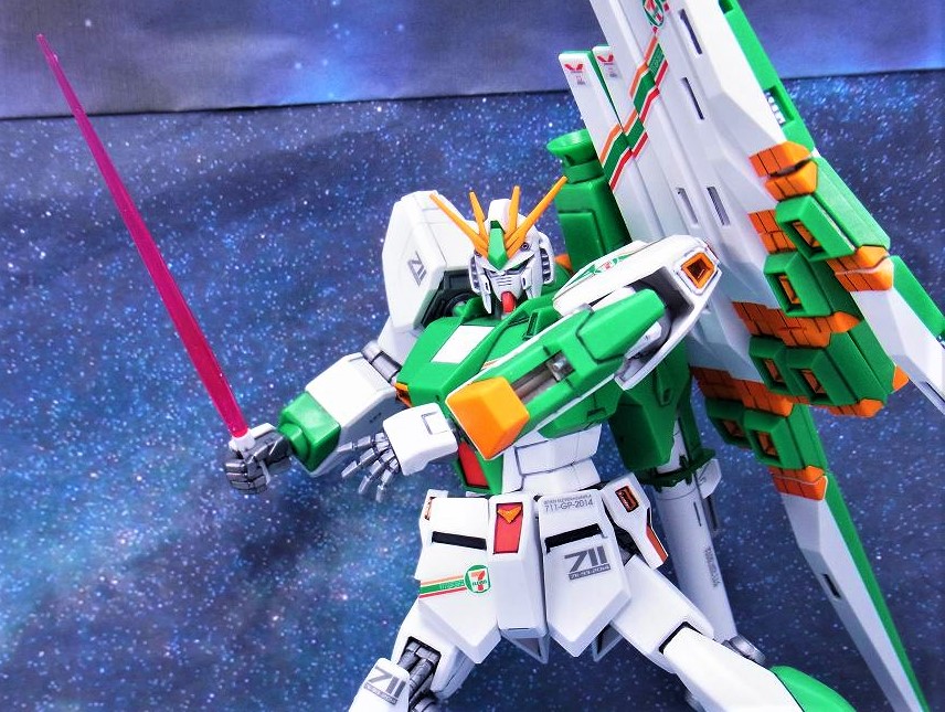 HGUC νガンダム Ver.GFT セブンイレブンカラー レビュー