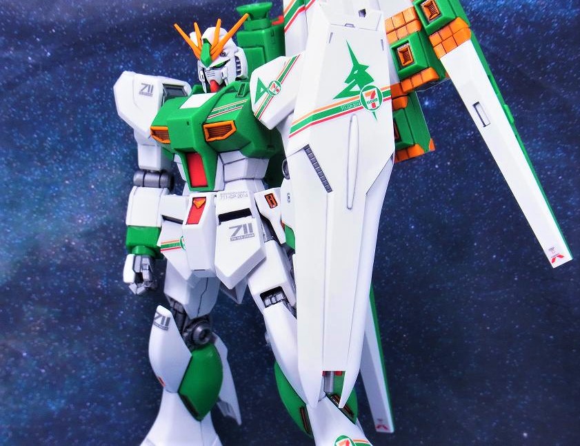 HGUC νガンダム Ver.GFT セブンイレブンカラー レビュー