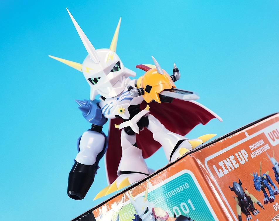 バンダイ　海外限定　デジモン　プラモデル　Plabako 3点セット PLABAKO デジモンアドベンチャーVol.1 オメガモン レビュー