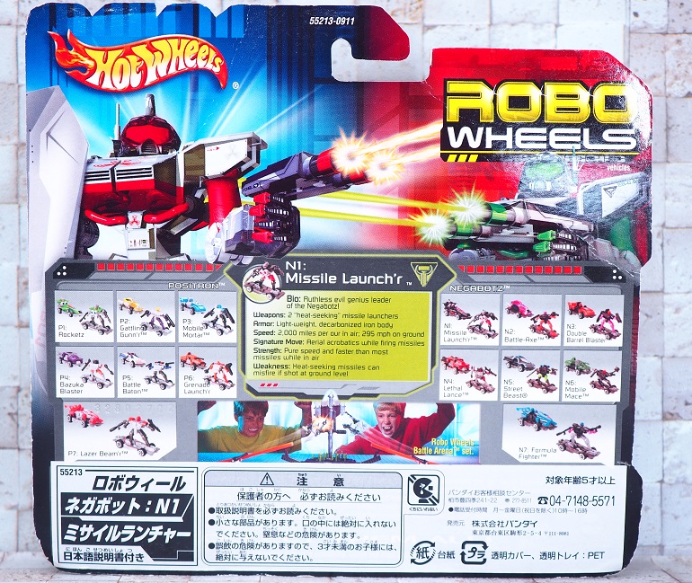 バンダイ ロボウィール N1 ミサイルランチャー レビュー : おもちゃの