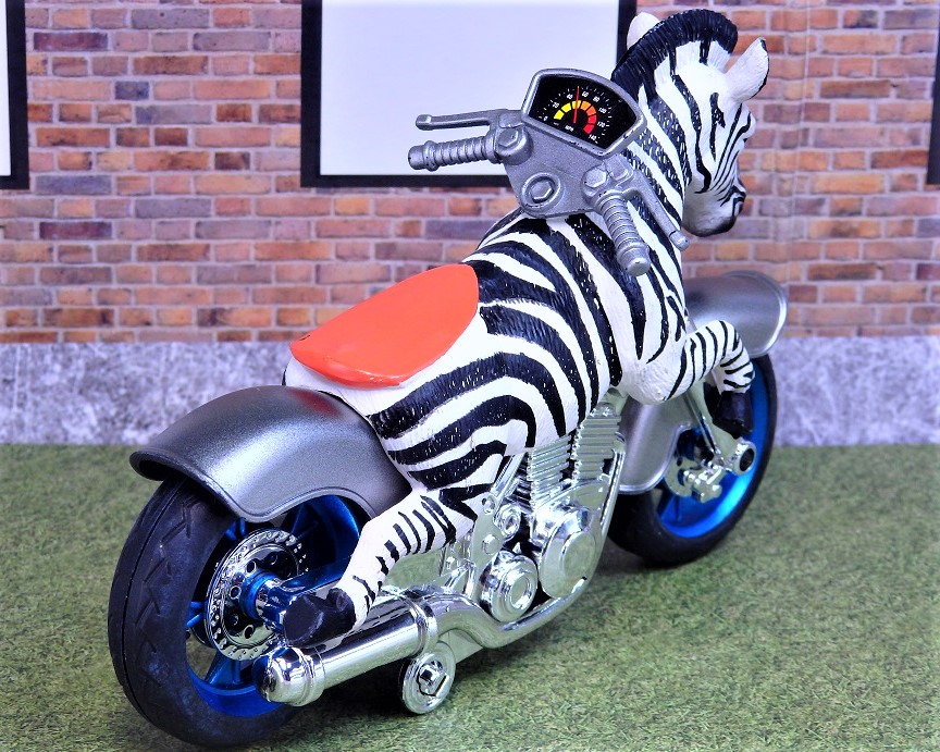 Animal Friction Motorcycle ゼブラ (シマウマ型バイク